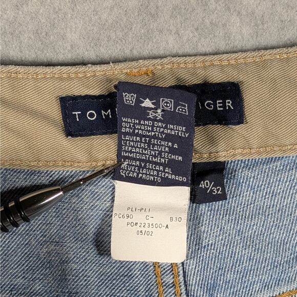 Vintage Tommy Hilfiger Jeans Men Size 40x32 Medium Wash /Denim Leather Patch Y2K - Picture 6 of 13